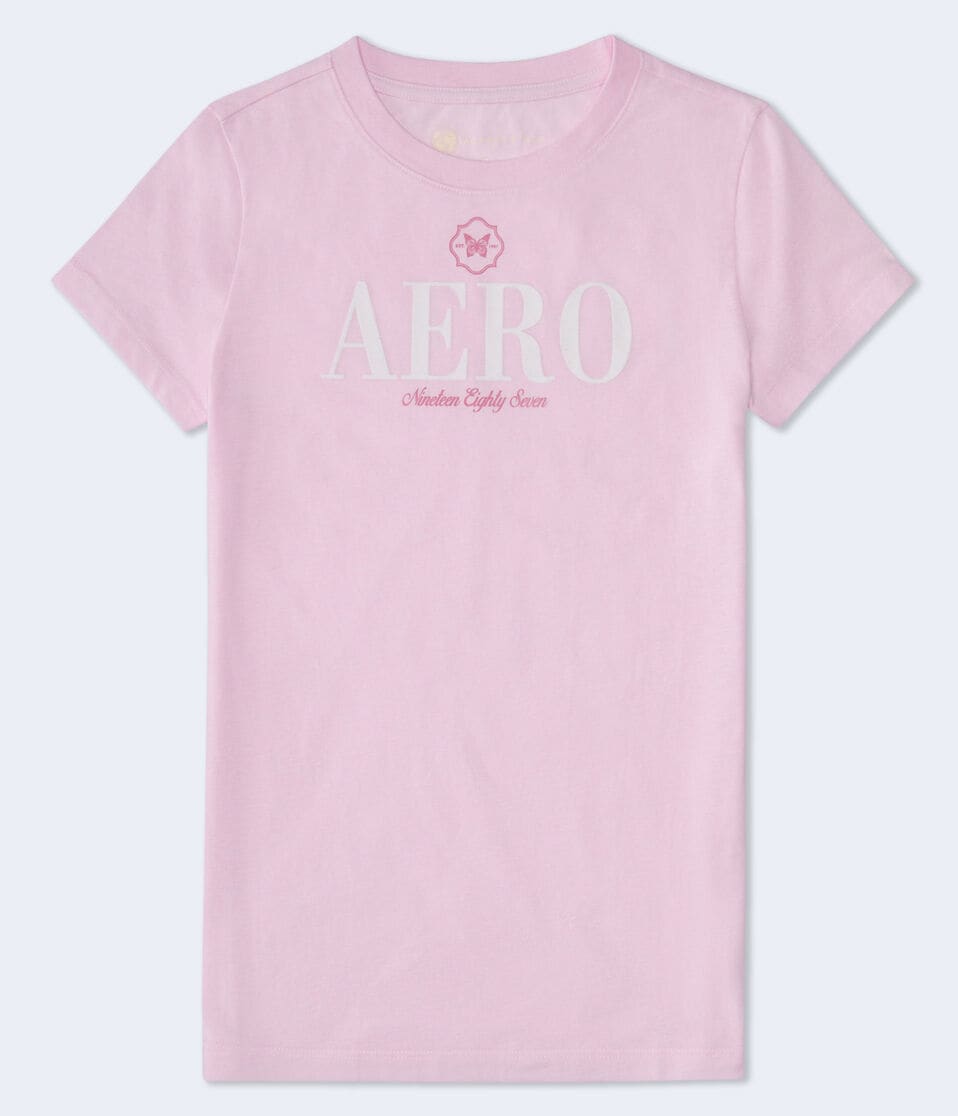 Aero Butterfly Flocked Graphic Tee