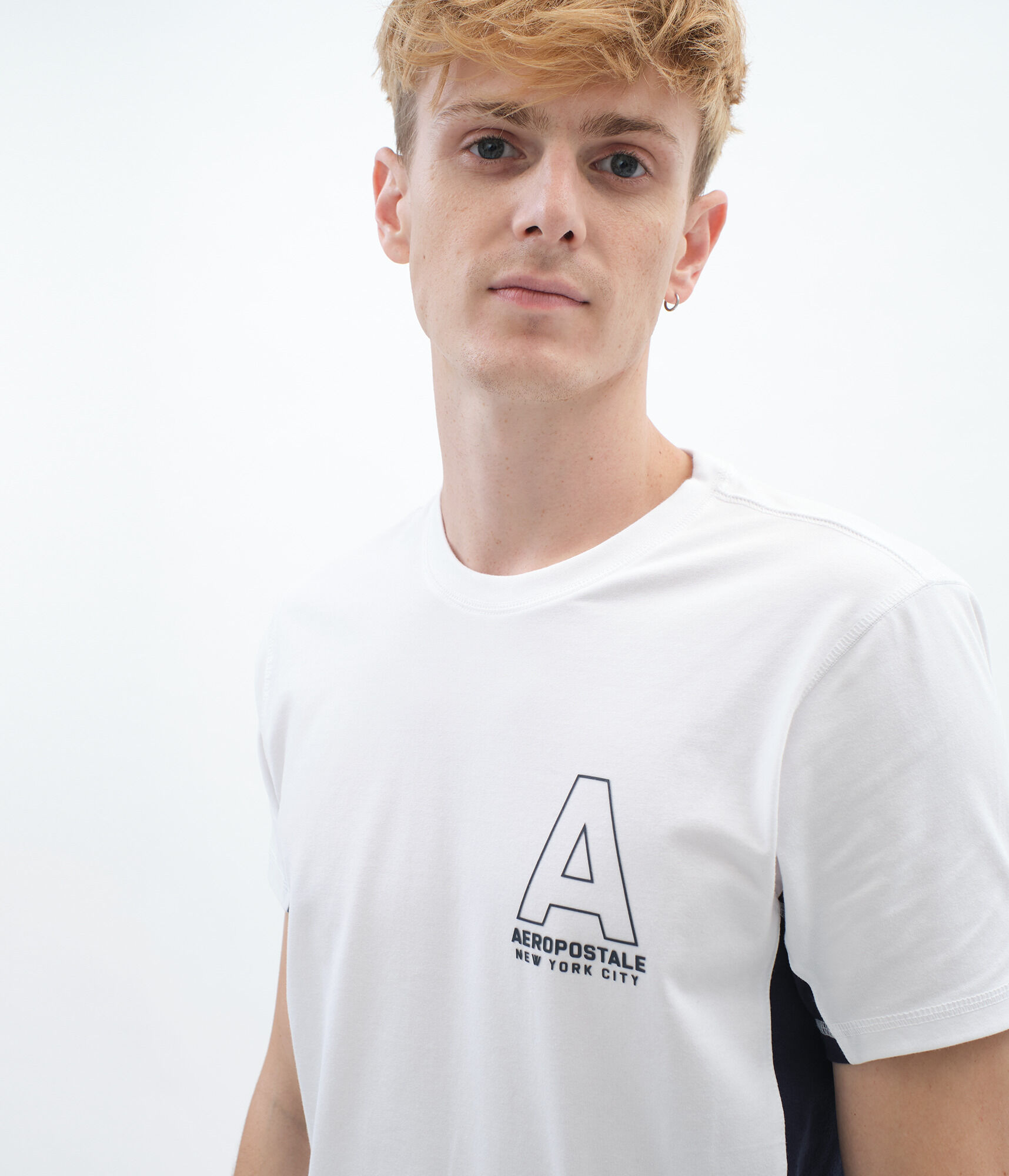 Aero Logo Colorblocked Stretch Graphic Tee