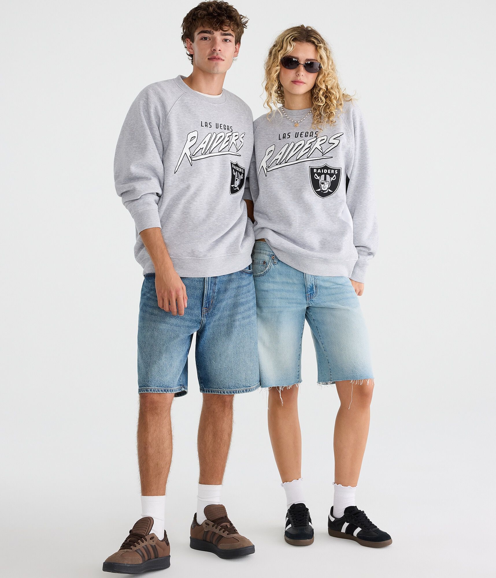 Las Vegas Raiders Colorblock Crew Sweatshirt