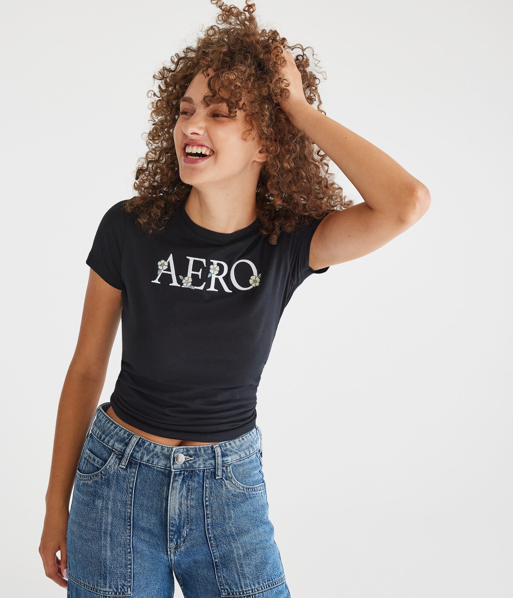 Aero Floral Logo Graphic Tee