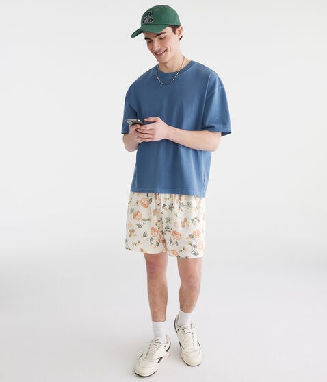 Washed Boxy Fit Crew Tee Washed Boxy Fit Crew Tee