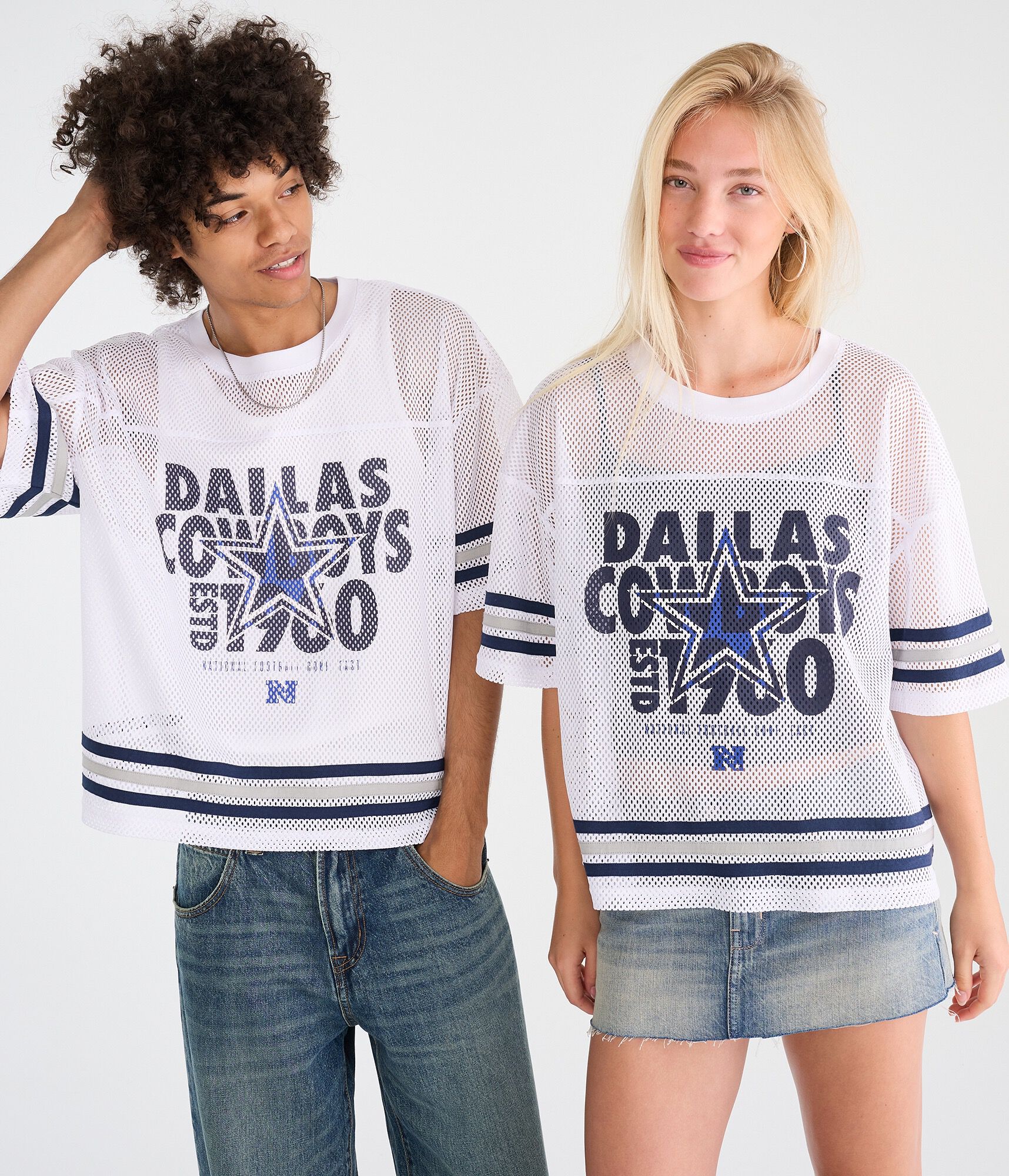 Dallas Cowboys Boxy Mesh Top