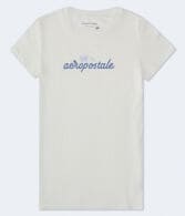 Aeropostale Script Butterflies Graphic Tee