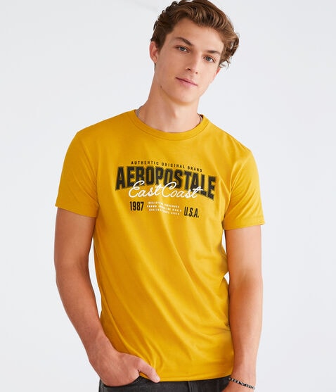 Aeropostale East Coast Appliqué Graphic Tee Aeropostale East Coast Appliqué Graphic Tee