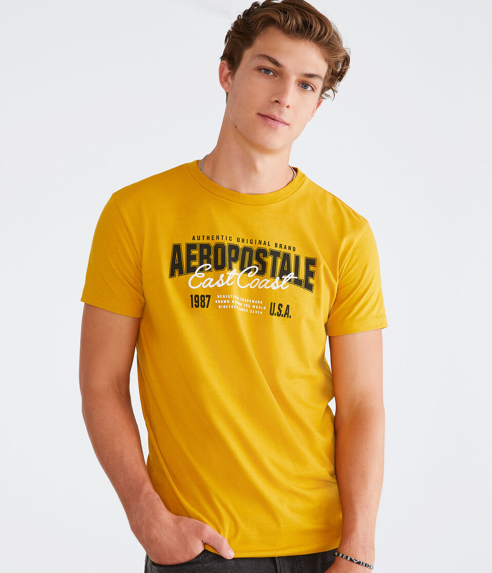 Aeropostale East Coast Appliqué Graphic Tee