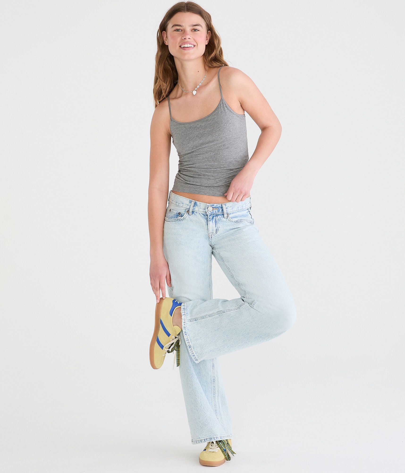 Super Low-Rise Baggy Wide Leg Jean