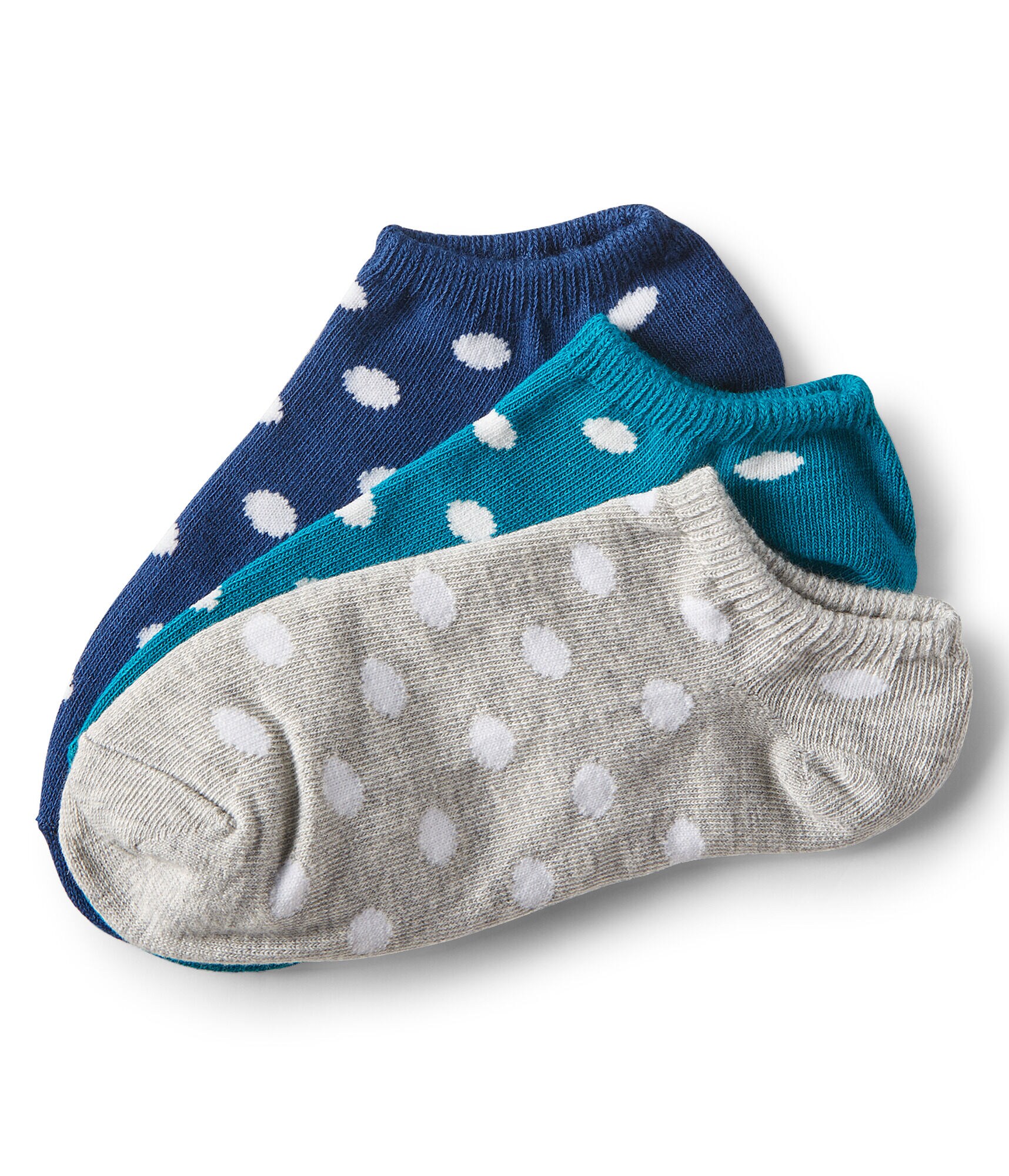 3-Pack Polka Dot Ankle Socks