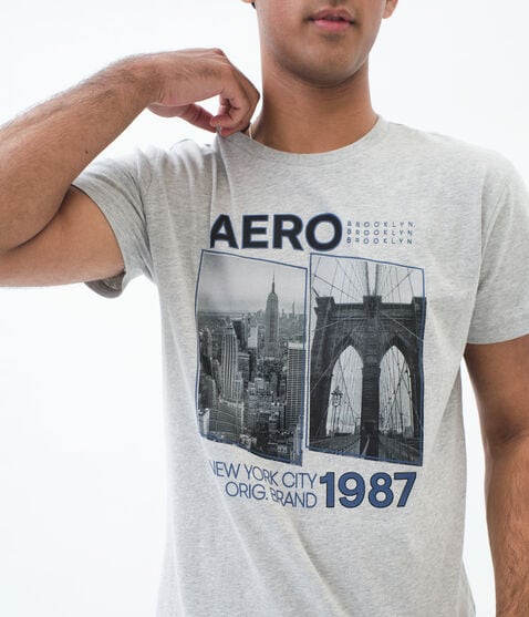 Aero NYC Bridges Graphic Tee Aero NYC Bridges Graphic Tee