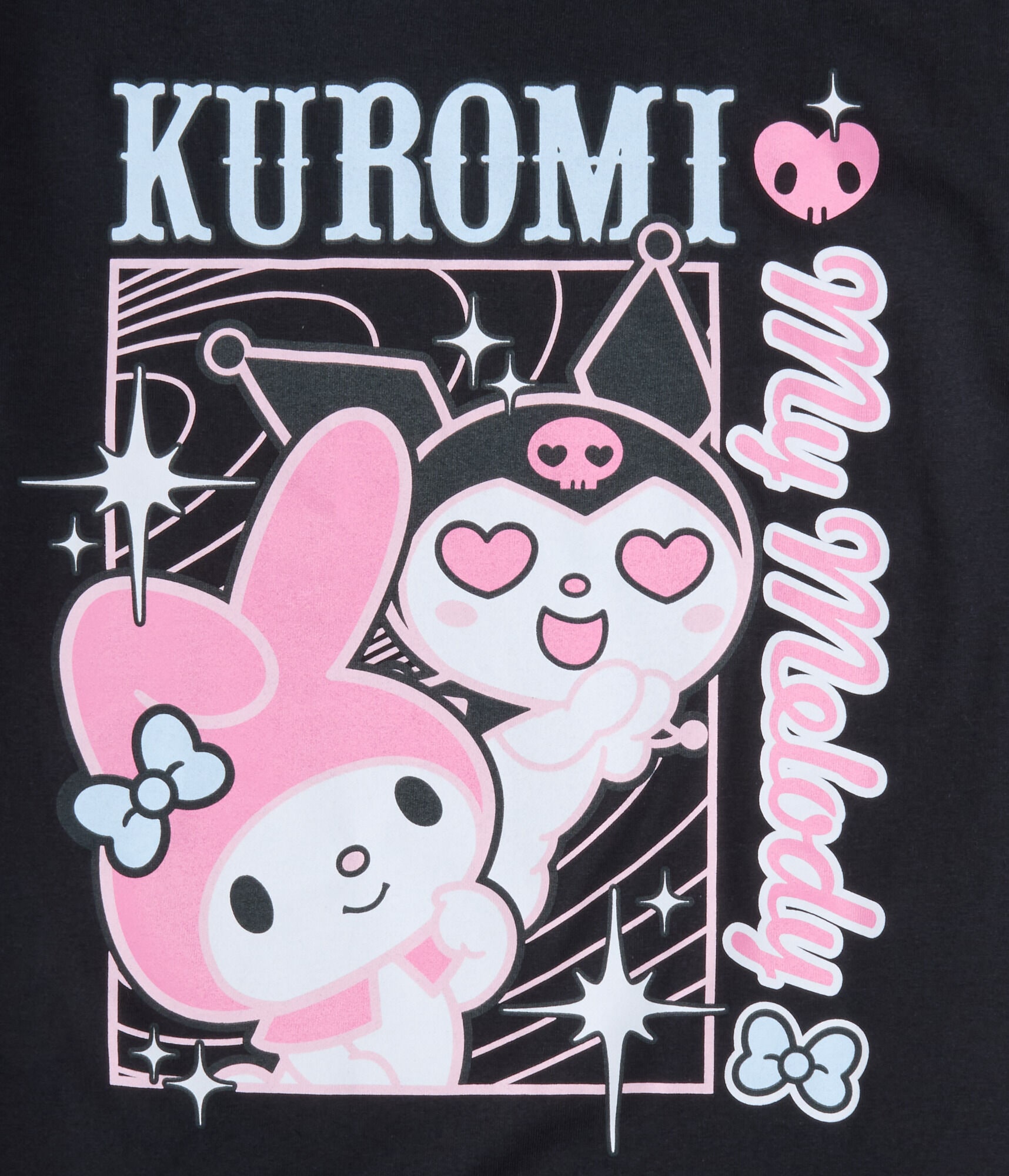Kuromi My Melody Oversized Graphic Tee