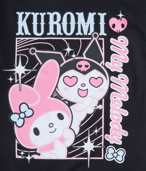 Kuromi My Melody Oversized Graphic Tee Kuromi My Melody Oversized Graphic Tee