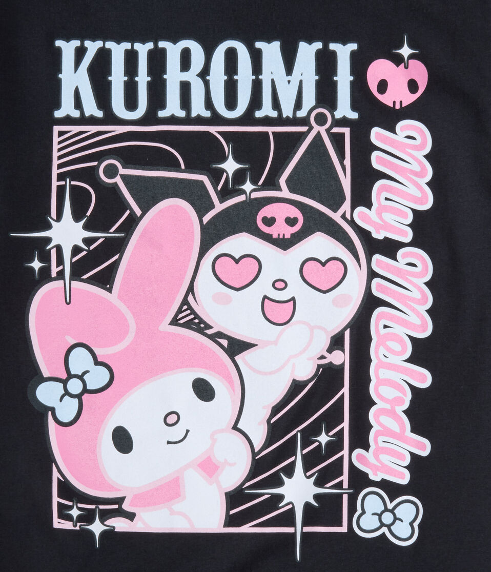 Kuromi My Melody Oversized Graphic Tee