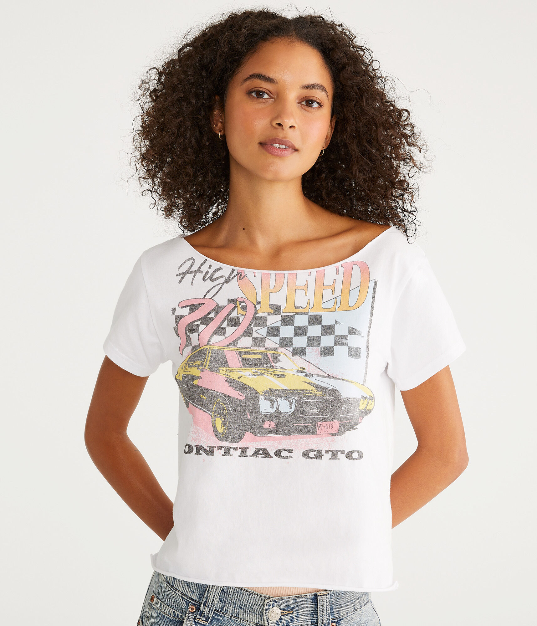 Pontiac GTO Off-The-Shoulder Graphic Tee