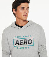 Aero Original Brand Box Logo Pullover Hoodie