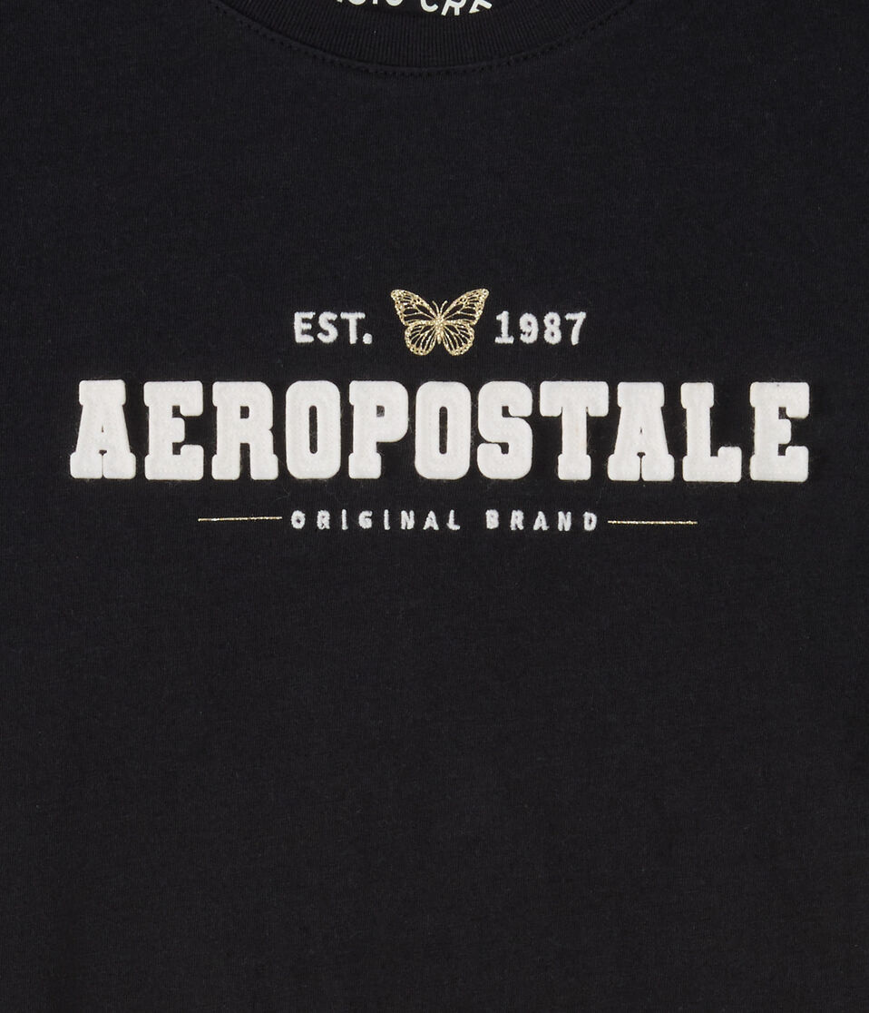 Aeropostale Butterfly Appliqué Graphic Tee
