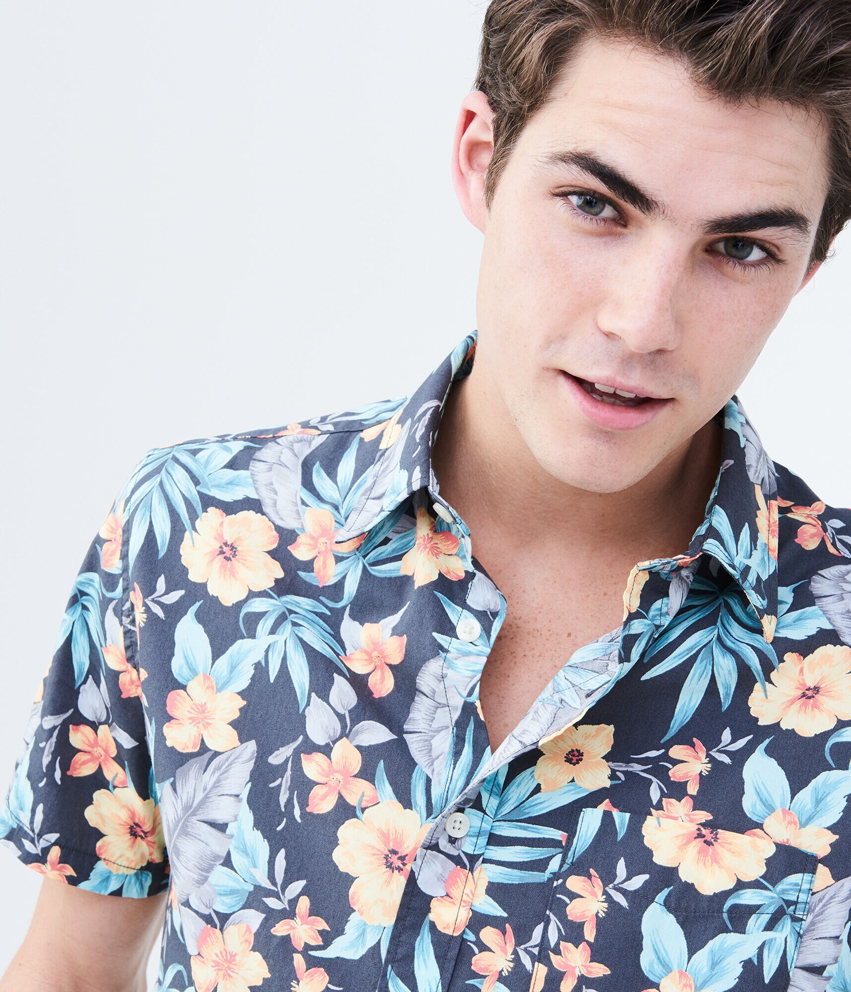 Hawaii Floral Woven Shirt