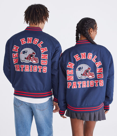 New England Patriots Helmet Bomber Jacket New England Patriots Helmet Bomber Jacket