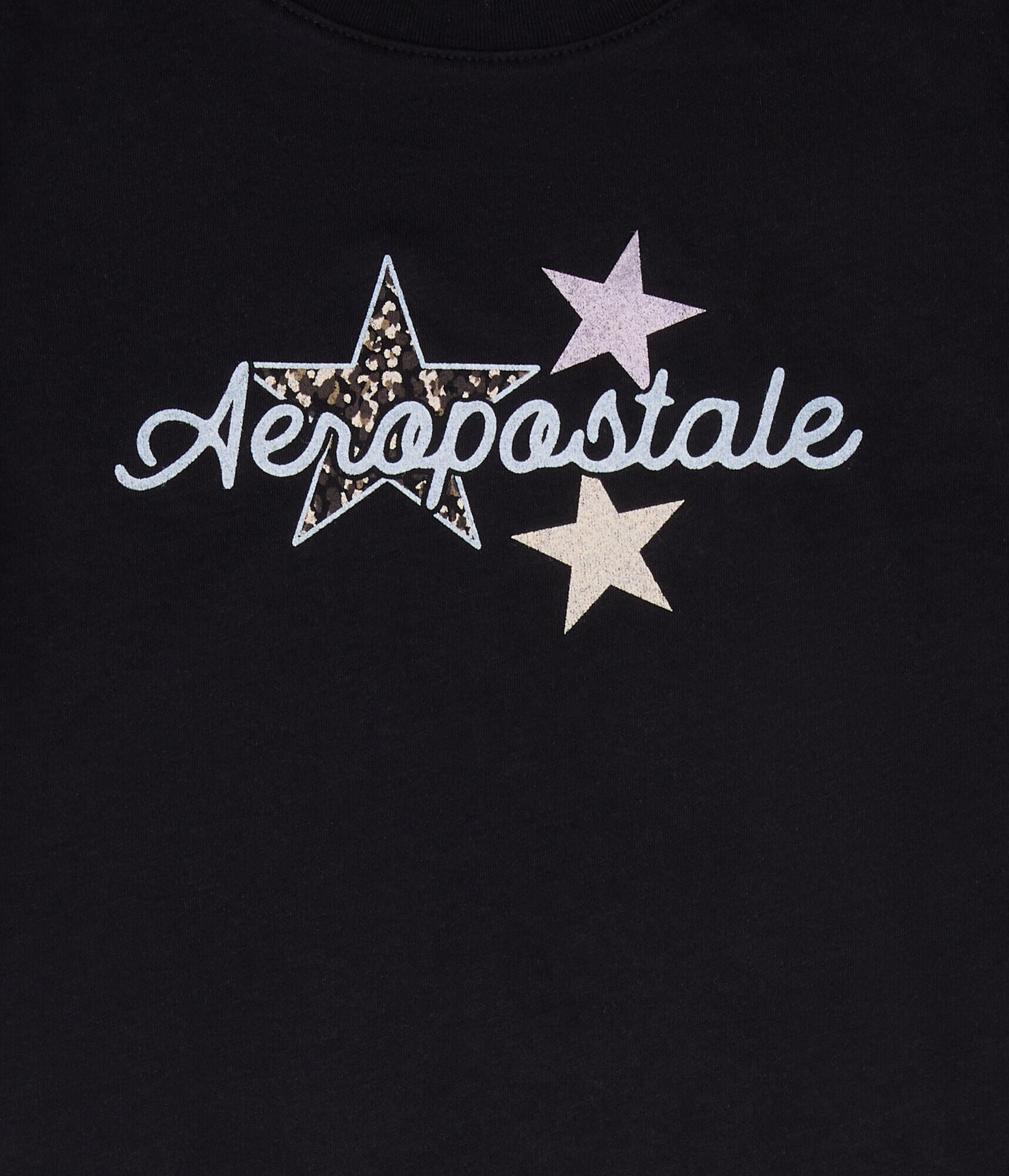 Aeropostale Leopard Star Graphic Tee