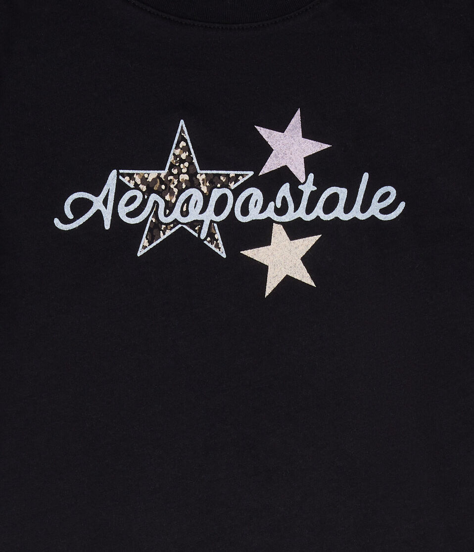 Aeropostale Leopard Star Graphic Tee