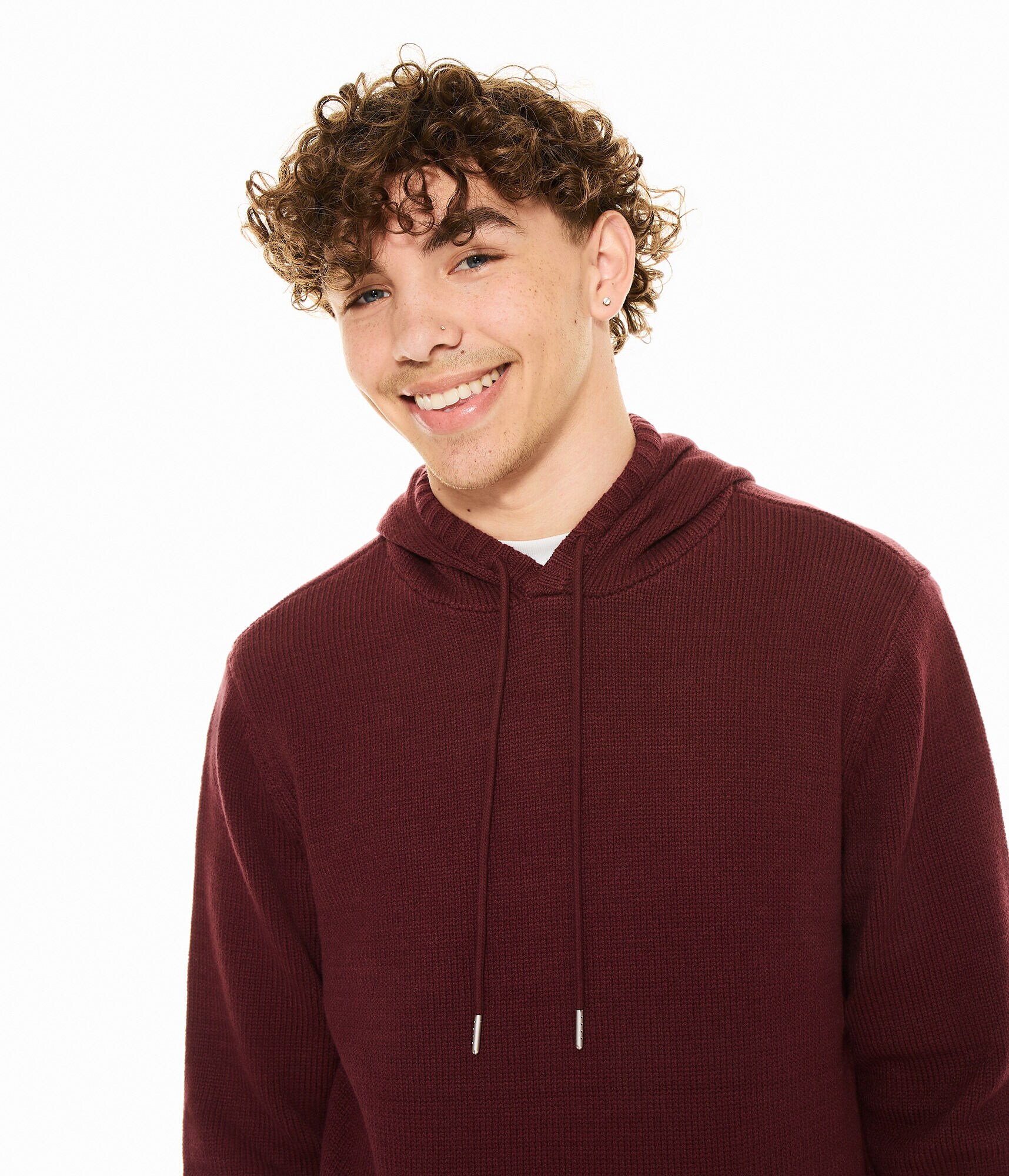 Solid Hooded Sweater