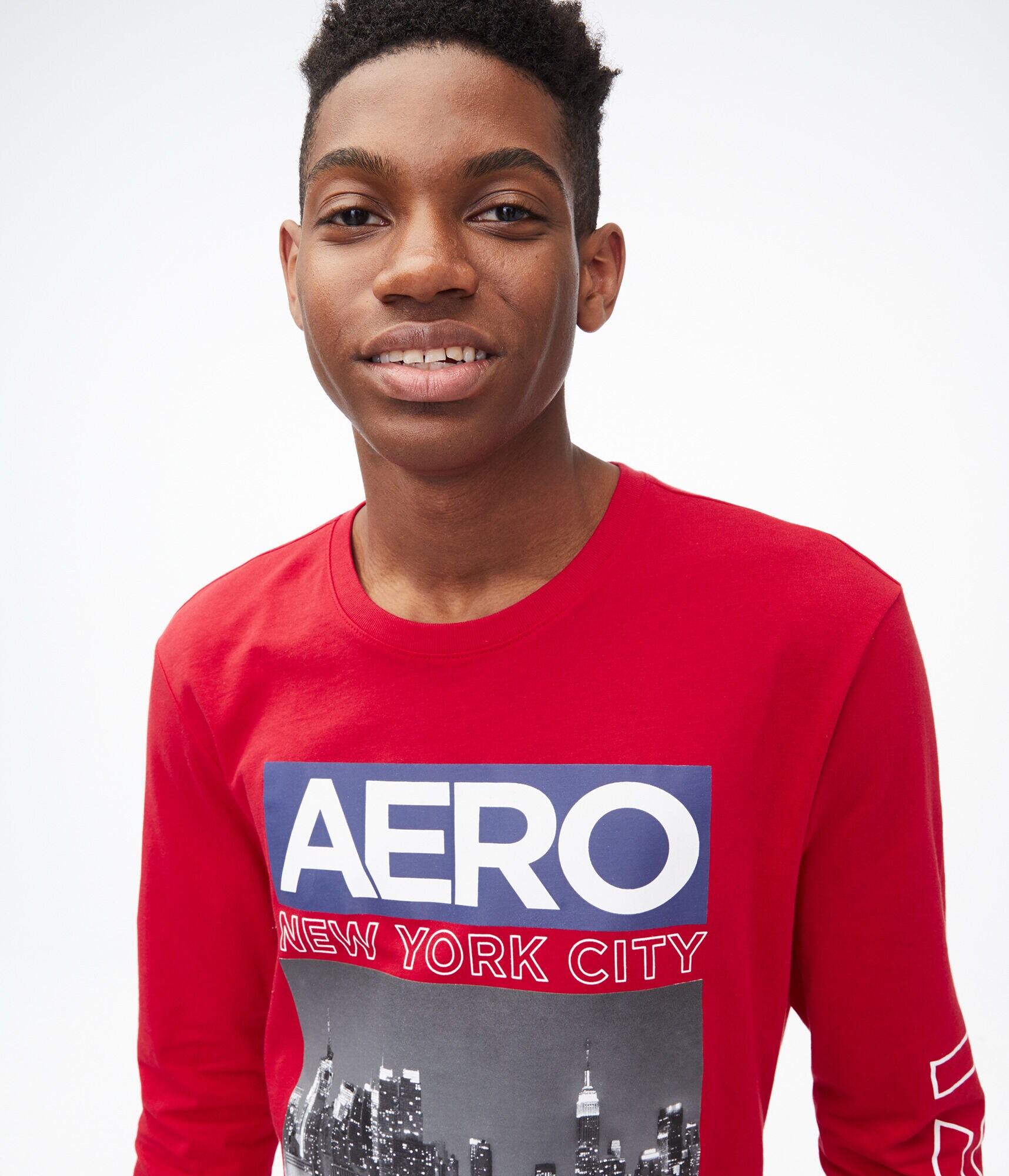 Long Sleeve Aero New York City Graphic Tee