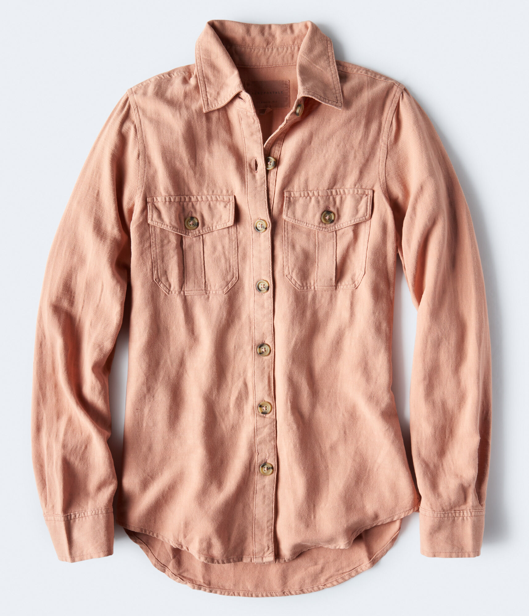 Long Sleeve Utility Button-Down Shirt