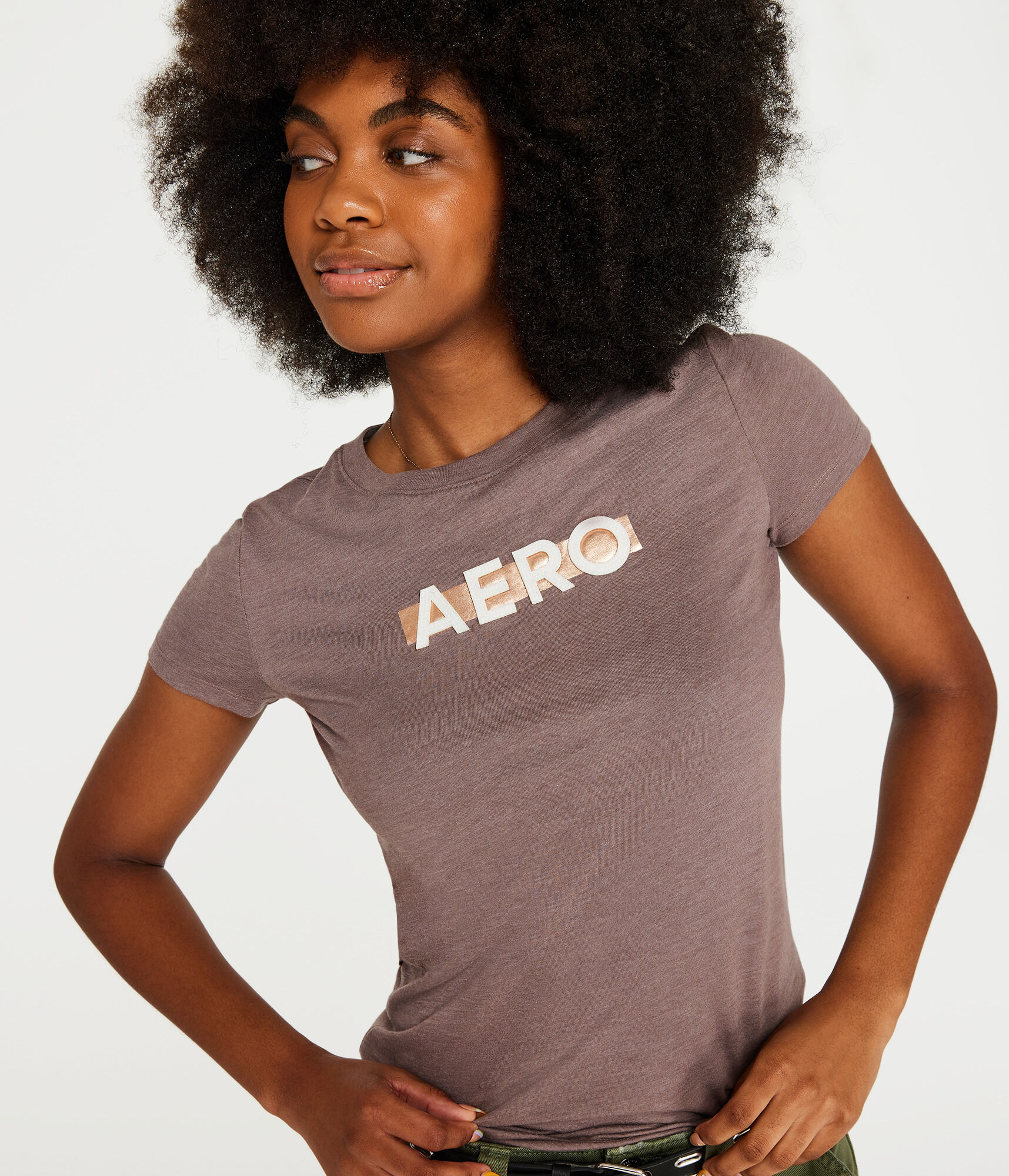 Aero Box Logo Foil Appliqu&eacute; Graphic Tee