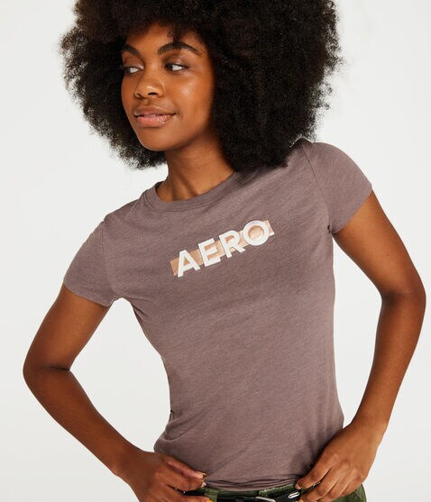Aero Box Logo Foil Appliqué Graphic Tee