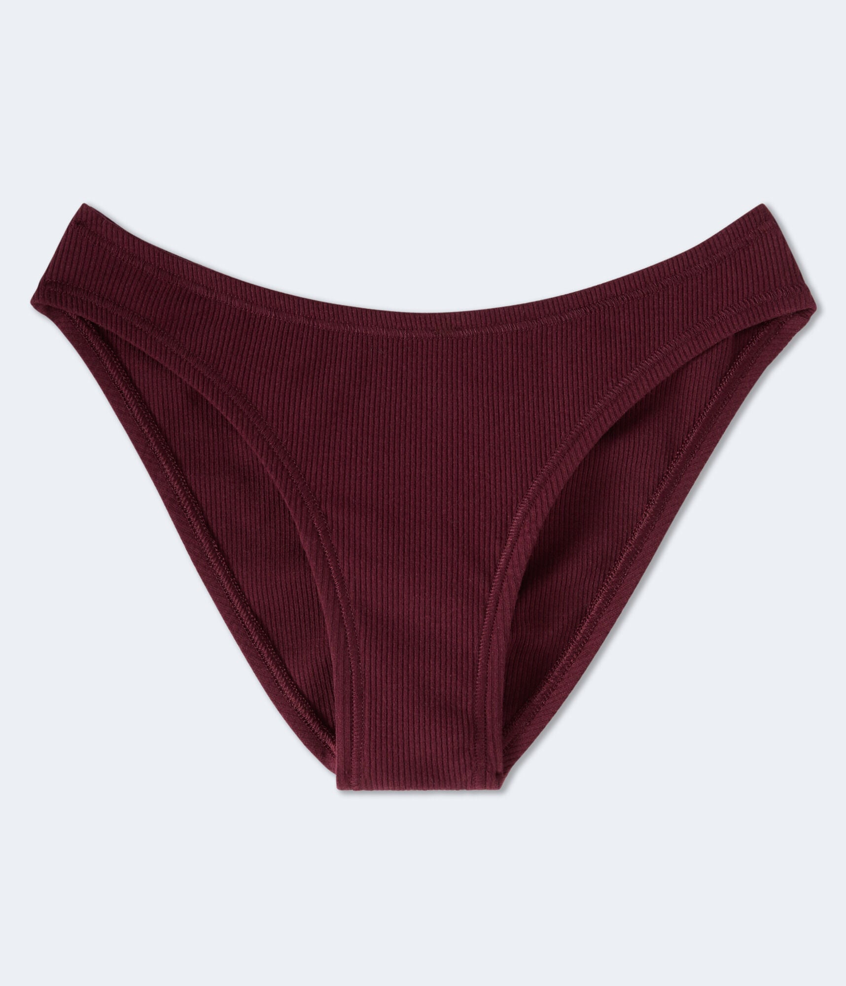 Ribbed High-Cut Cheeky