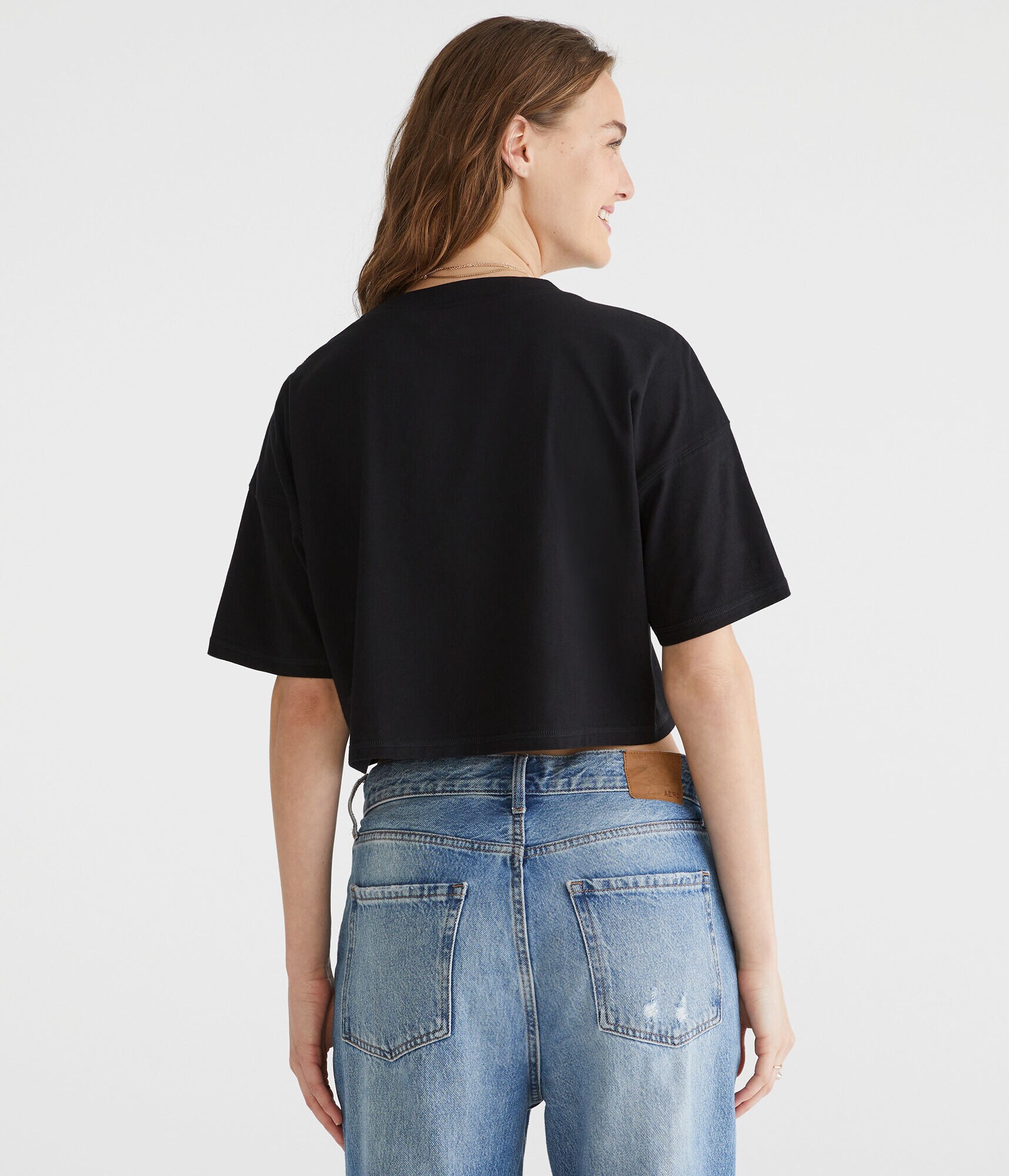 Hello Kitty Cropped Boyfriend Graphic Tee