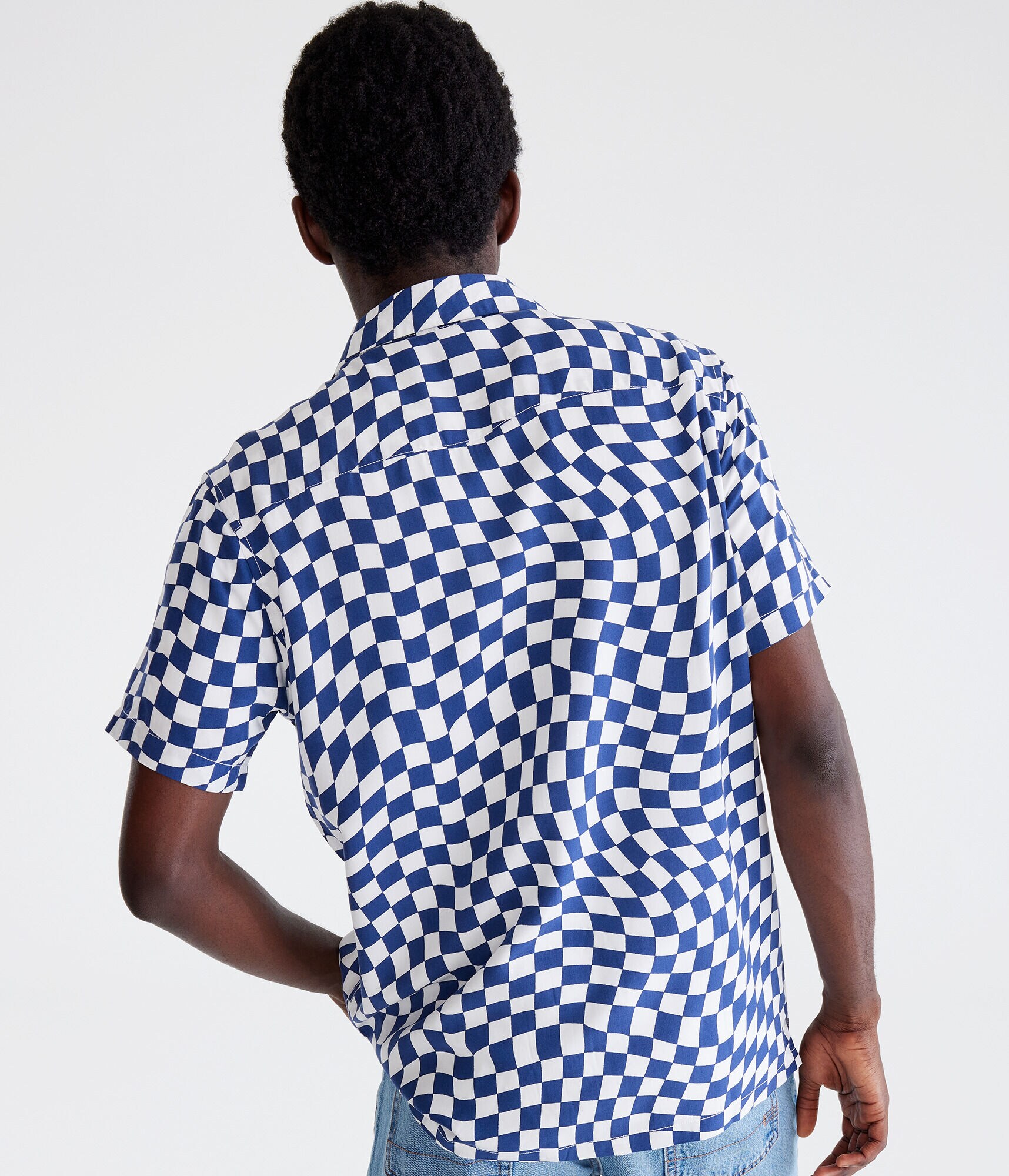 Checker Print Camp Shirt