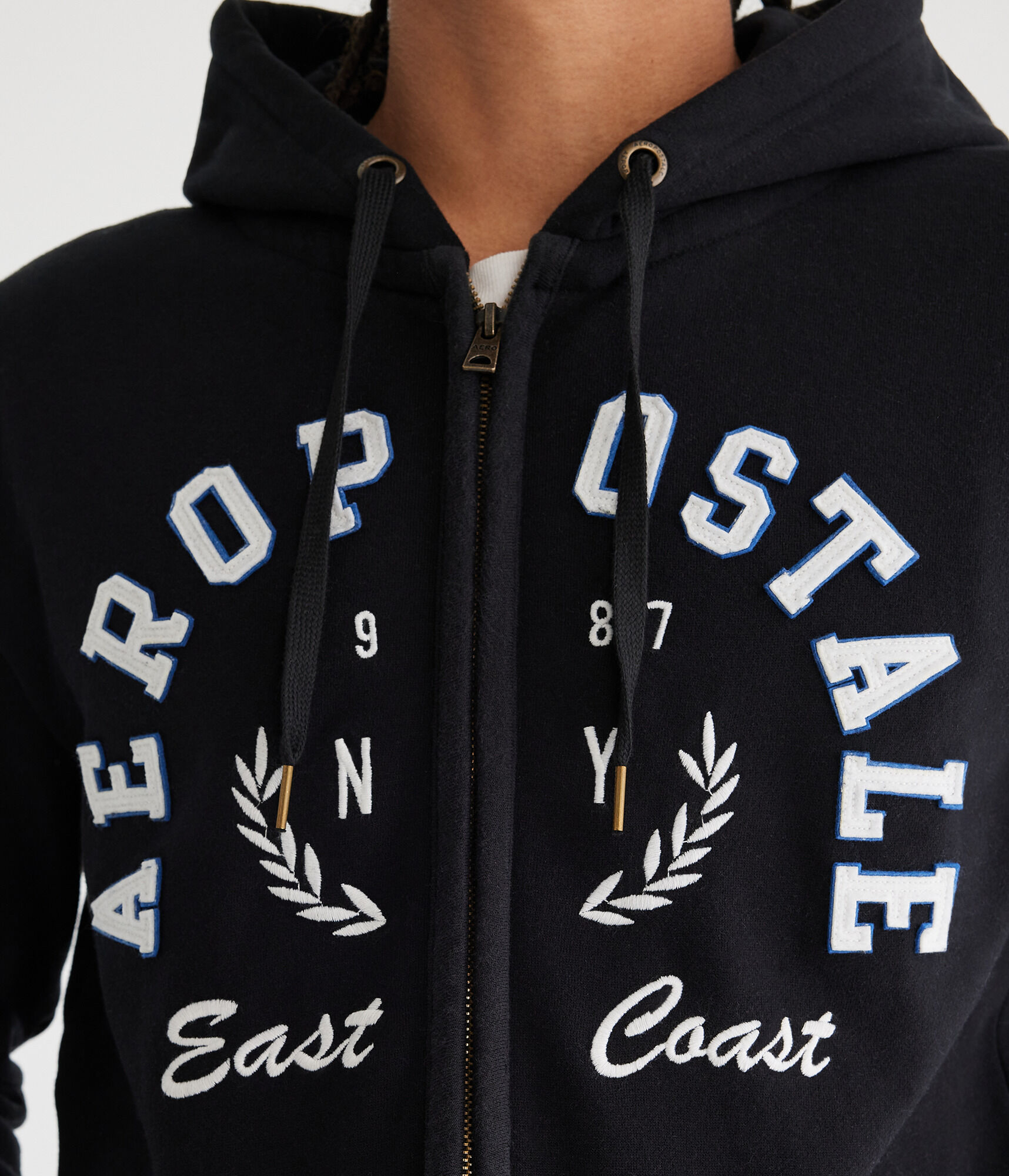 Aeropostale 1987 East Coast Full-Zip Hoodie
