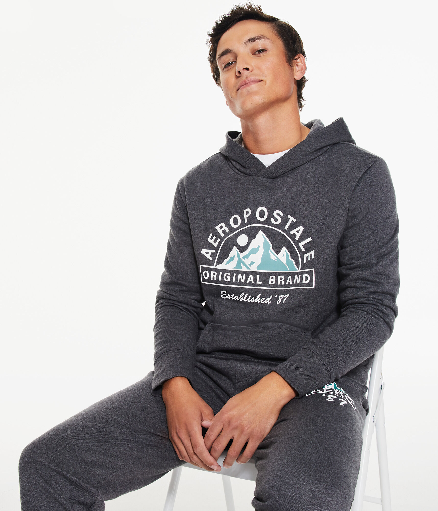 Aeropostale Mountains Pullover Hoodie