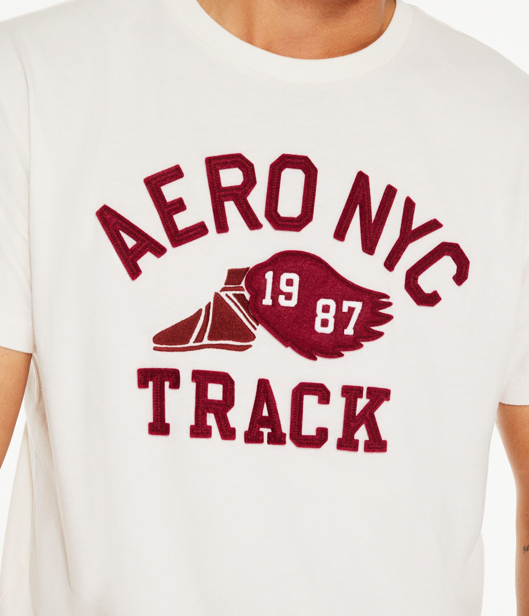 Aeropostale NYC Track Appliqu&eacute; Graphic Tee