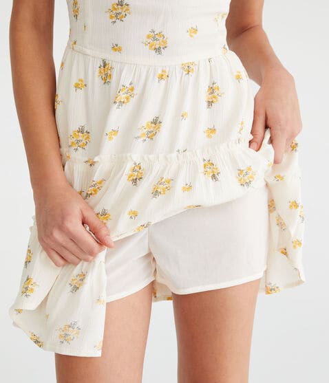 Floral Scoop-Neck Smocked Fit & Flare Dress Floral Scoop-Neck Smocked Fit & Flare Dress