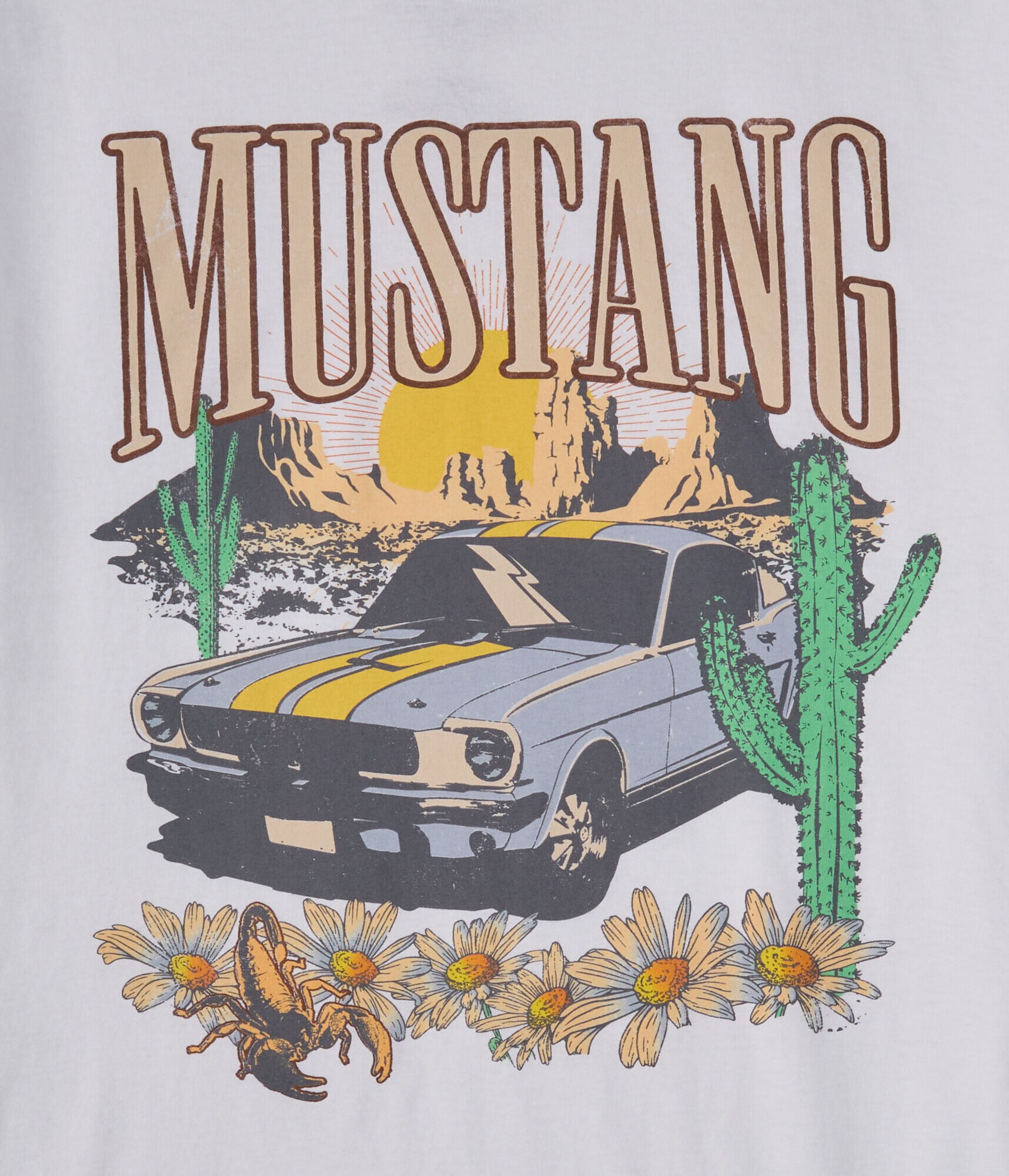 Ford Mustang Desert Oversized Graphic Tee