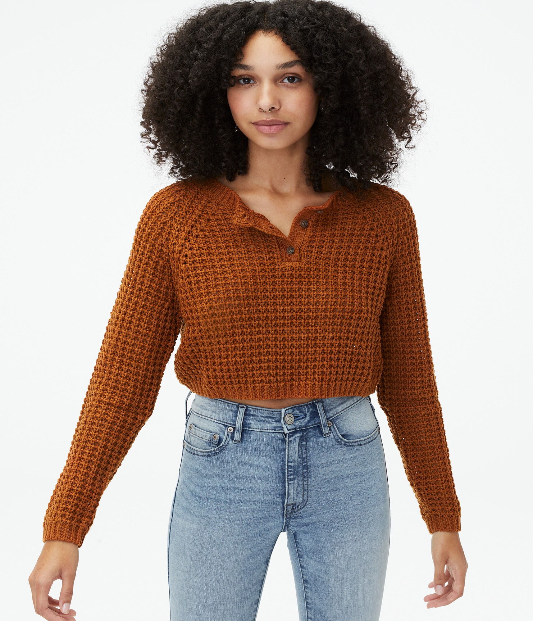 Solid Henley Sweater