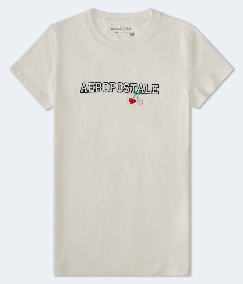 Aeropostale Cherry Heart Graphic Tee