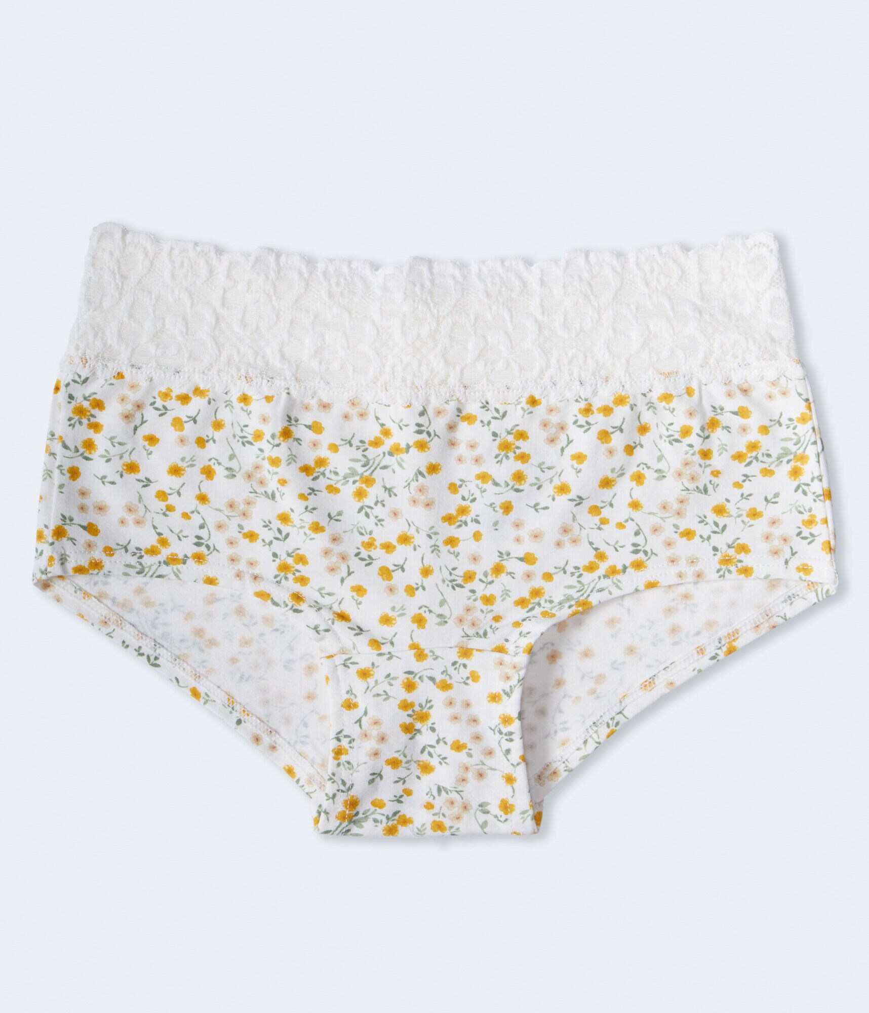 Ditsy Floral Lace-Trim Boyshort