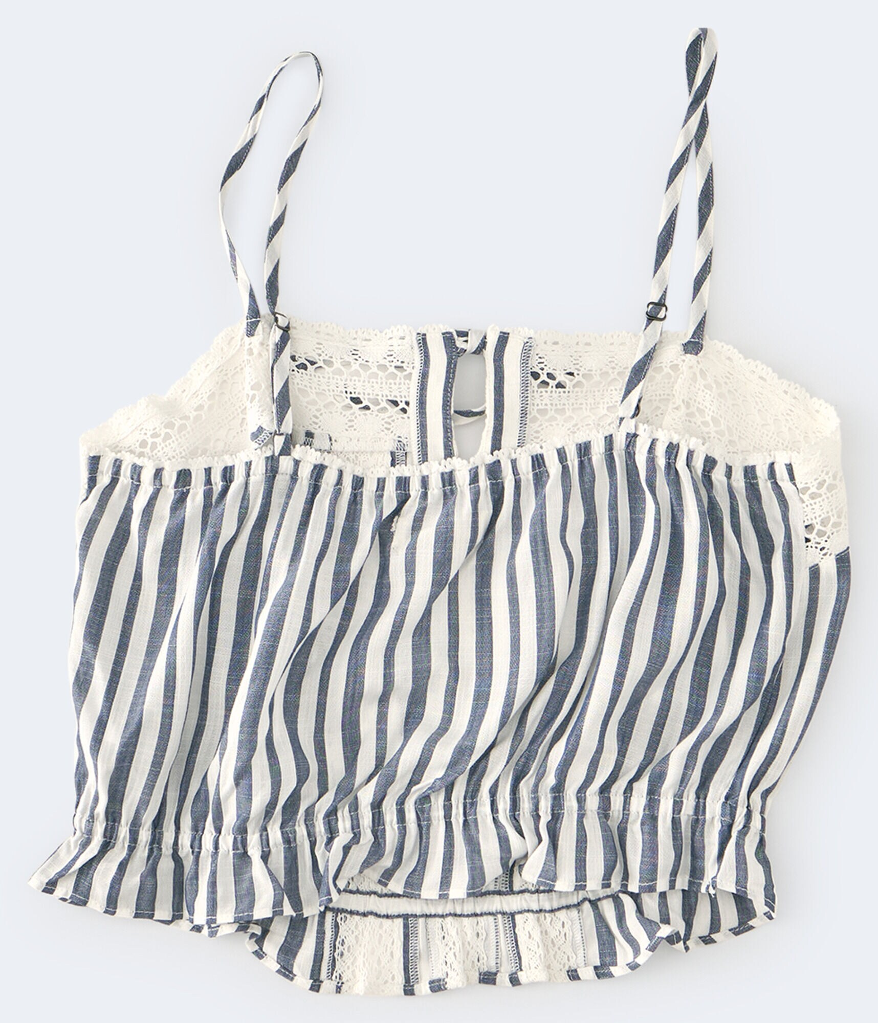 Stripe Crocheted Bubble Top