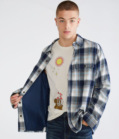 Lightweight Plaid Flannel Shacket