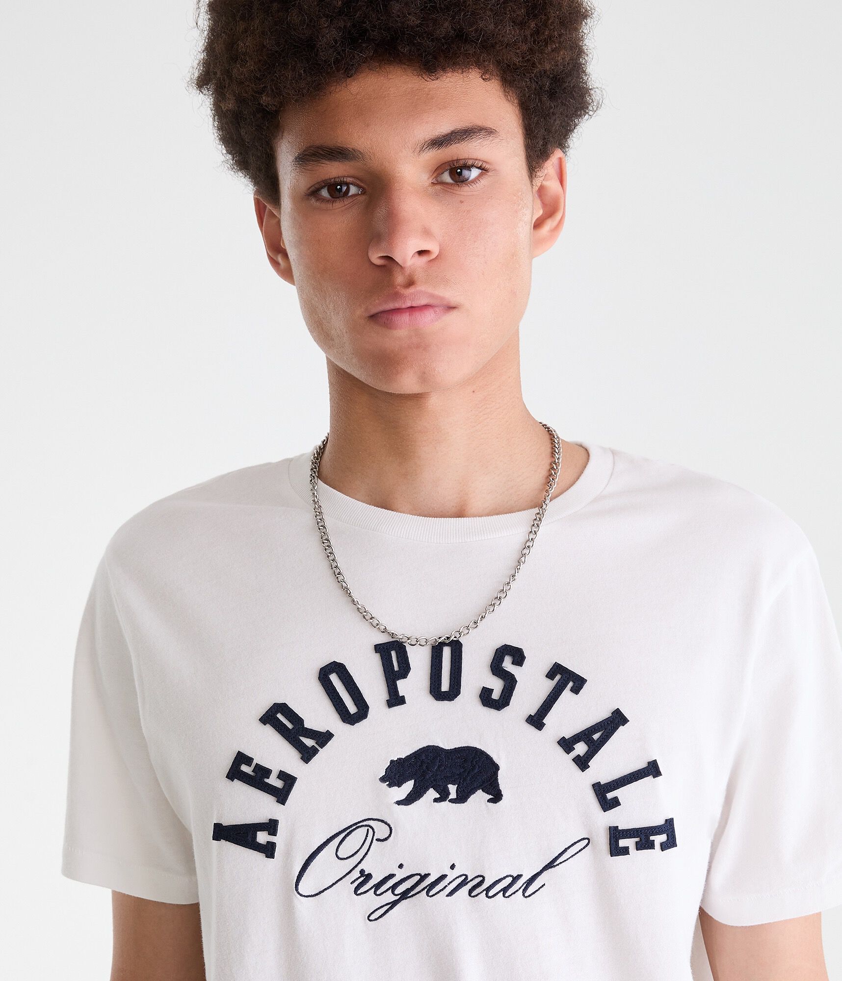 Aeropostale Bear Appliqu&eacute; Graphic Tee