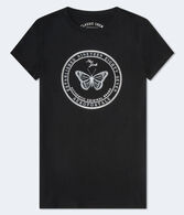 Aeropostale Butterfly Foil Graphic Tee