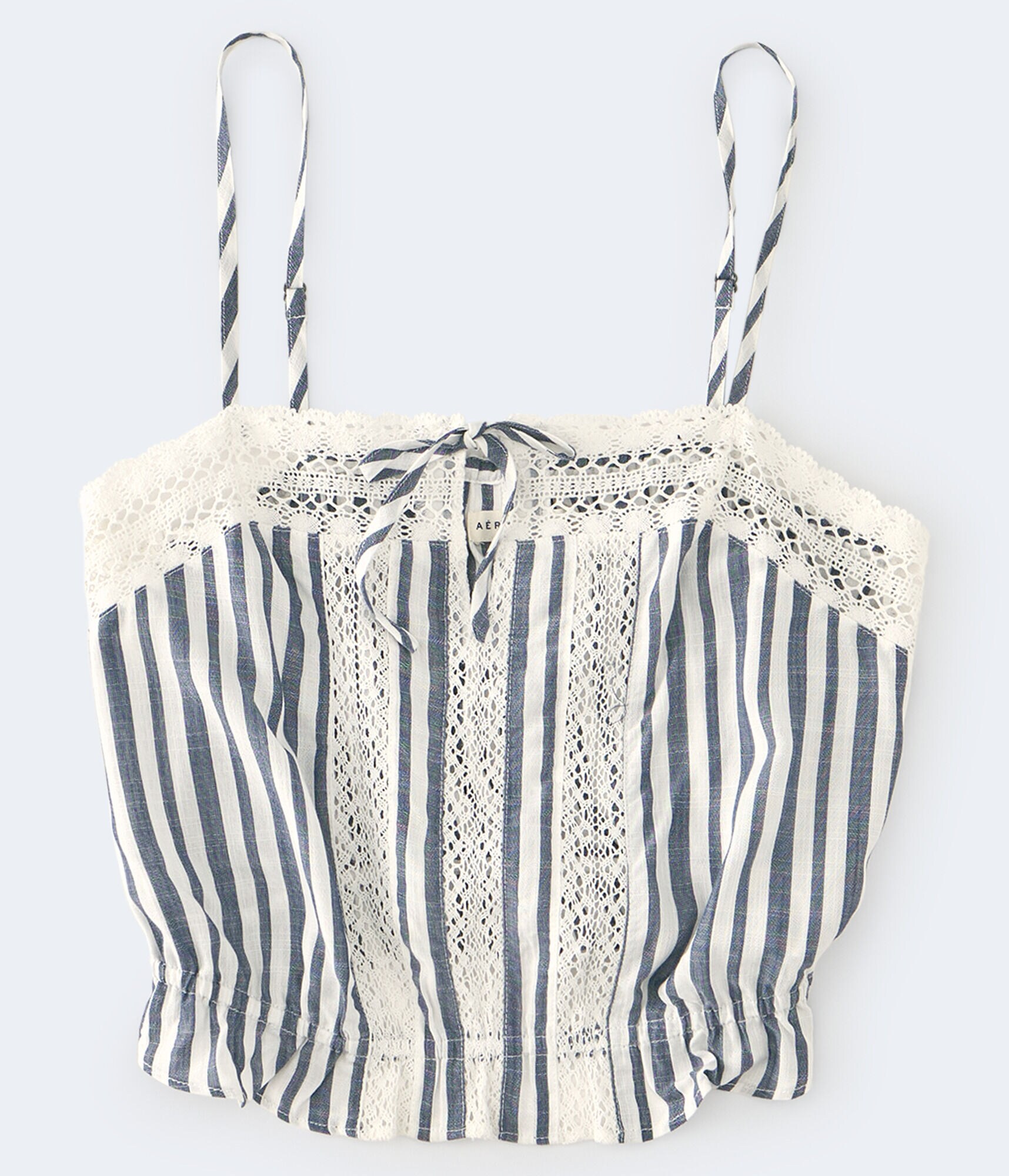 Stripe Crocheted Bubble Top