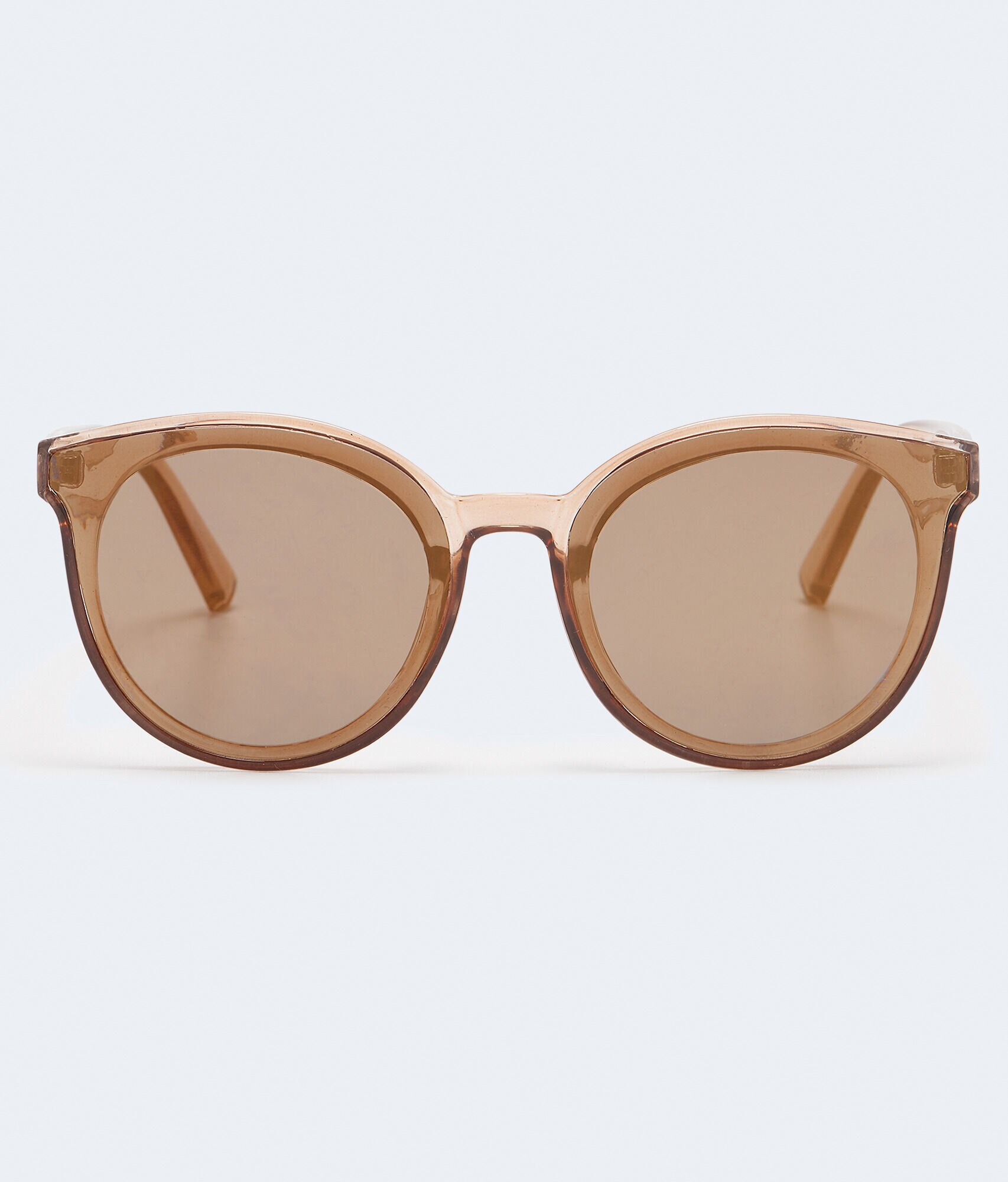 Mirrored Flat-Lens Sunglasses