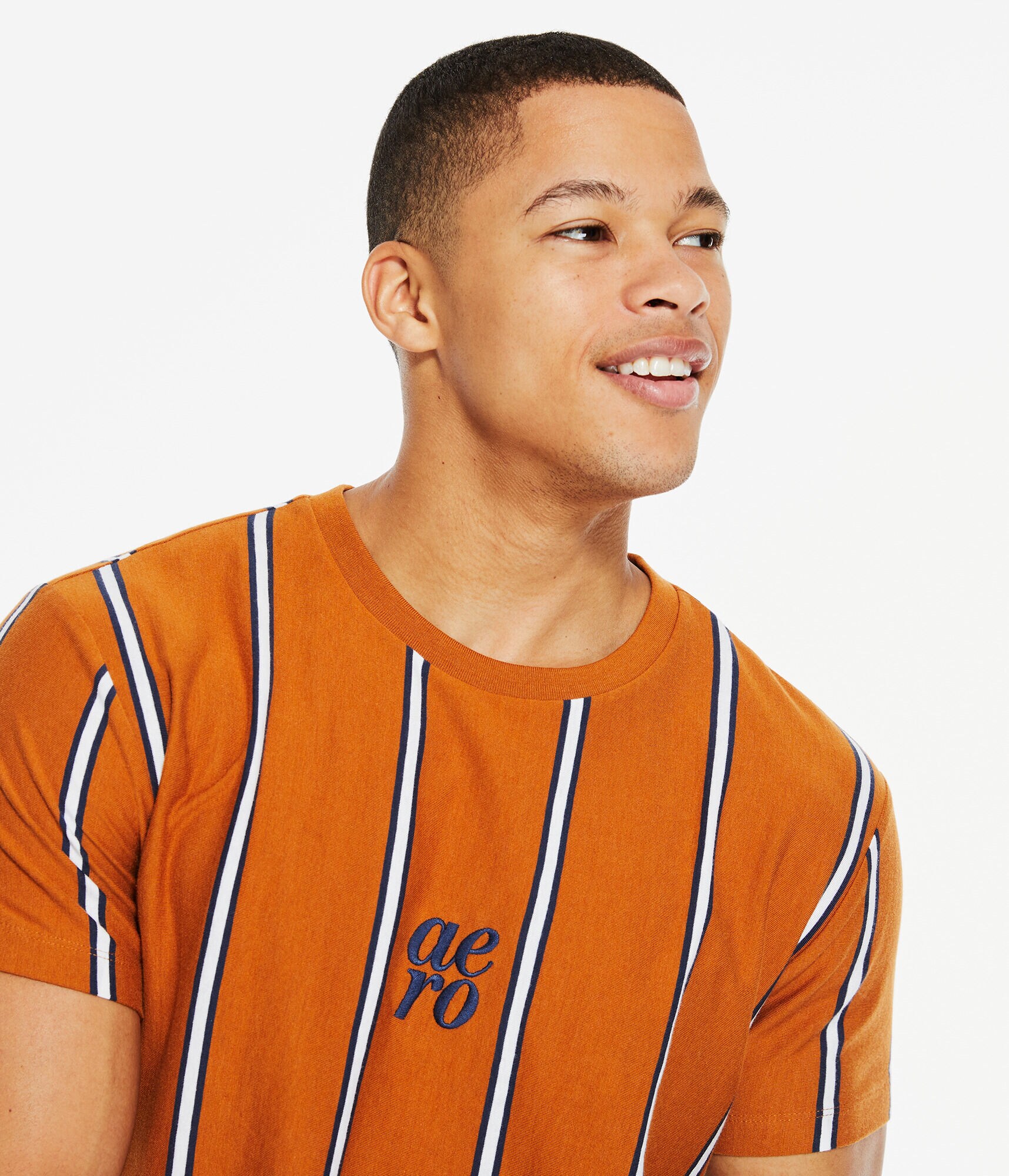 Aero Vertical Stripe Graphic Tee