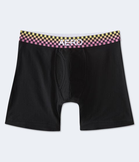 Checker Waistband 6" Knit Boxer Briefs Checker Waistband 6" Knit Boxer Briefs