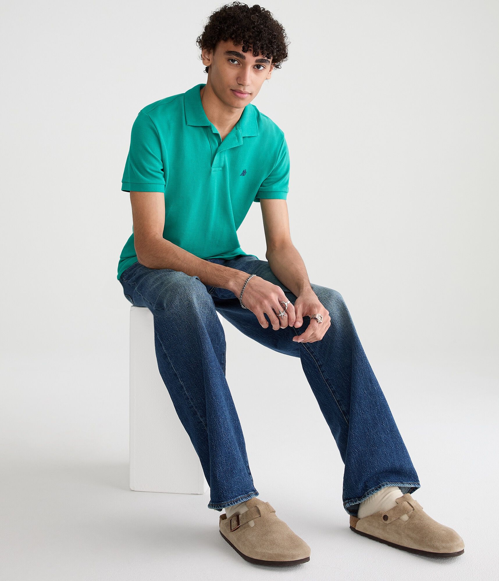 Eco A87 Logo Piqu&eacute; Polo