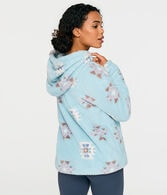 Aero Geometric Sherpa Fleece Pullover Hoodie
