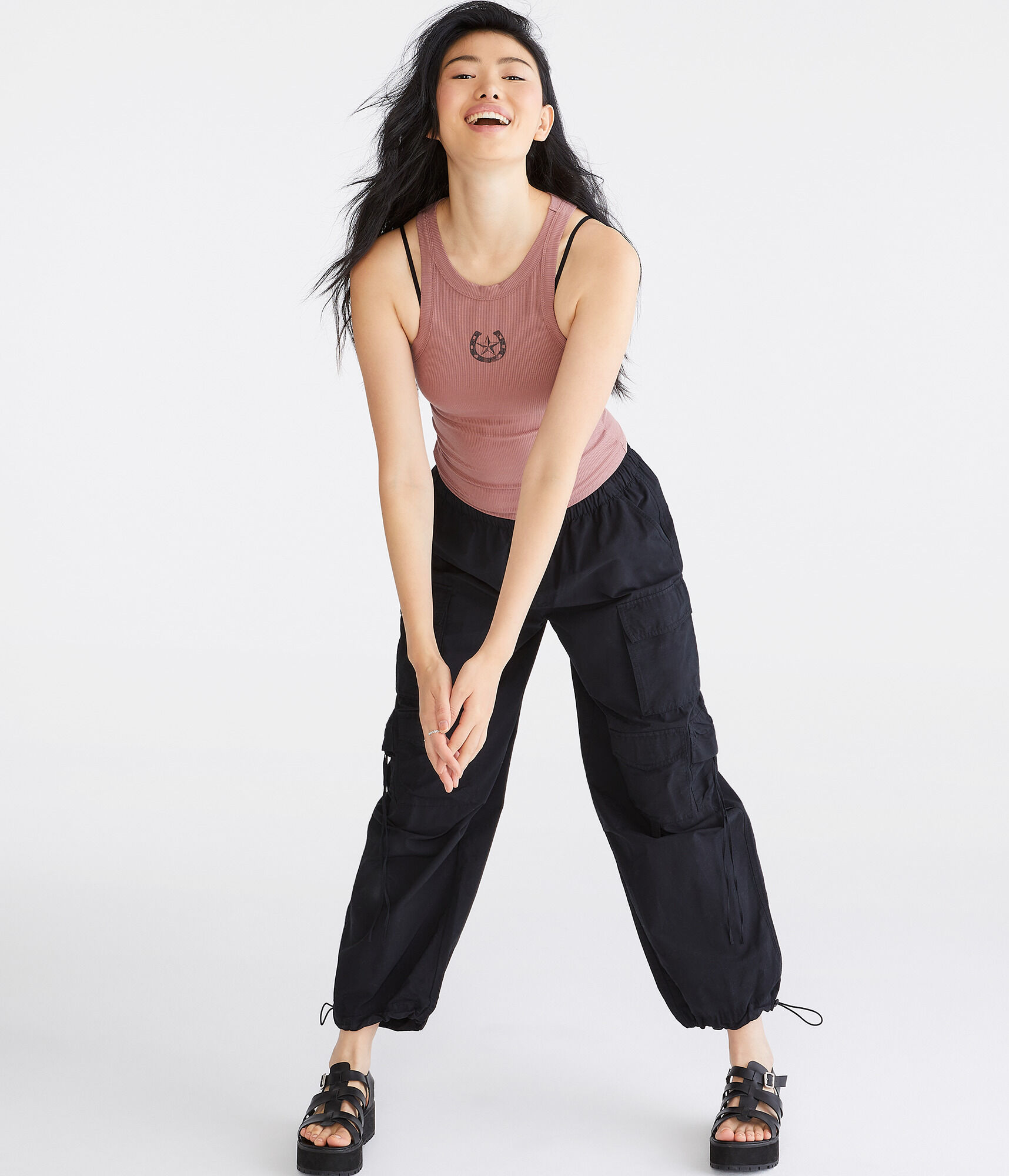 Baggy Cargo Parachute Pants