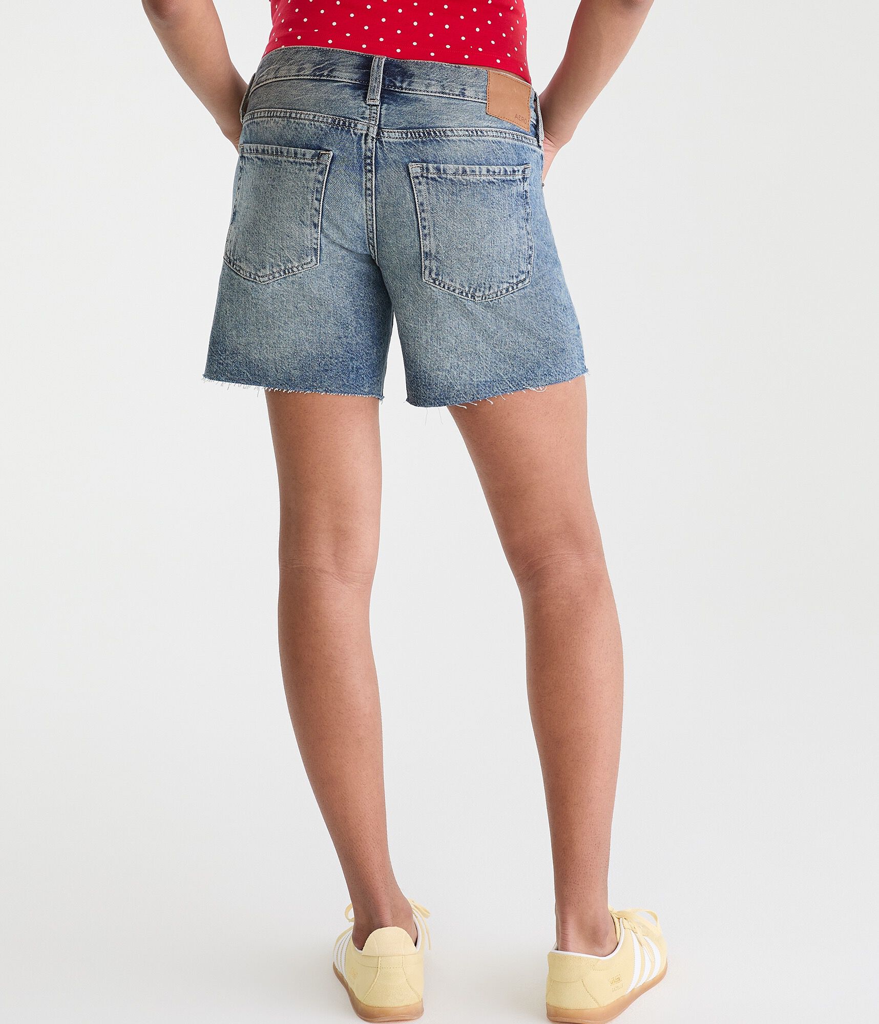 Super Low-Rise Baggy Denim Shorts 6"